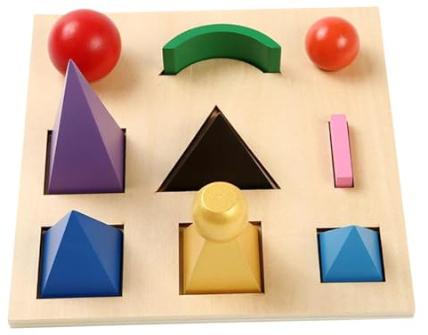 Monetais 1 Juego de símbolos de gramática Montessori 3D, educación de Madera, Juguete de Aprendizaje de Idiomas Preescolar, Material didáctico de Idiomas para bebés