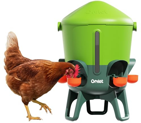Omlet Isolierter Wasserspender für Hühner 11 Liter | Automatische Geflügeltränke | Sauberes Trinkwasser | BPA-frei | Anti-Sitzkuppel | Schalen und Trinknippel inbegriffen | Eglu Grün