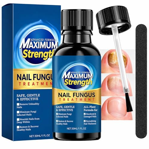 Extra Strong Fungal Nail Treatment For Fingernails Toenails | Anti-Fungal Nail Renewal Solutions to Repair Thicken Nails| Strengthen, Fix & Renew Damaged Nails