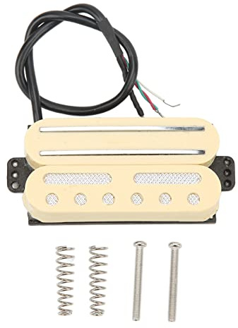Micro de Guitare à Double Bobine, Son Doux et délicat, pièce de Rechange sans Bruit pour Guitare électrique avec matériau en métal et en Plastique