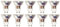 McShine - LED Strahler Leuchtmittel | MCOB | GU10, 5W, 350 lm, 36°, warmweiß, dimmbar | 10er-Pack