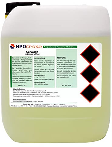 HPOChemie Autoshampoo mit Abperleffekt 10ltr.