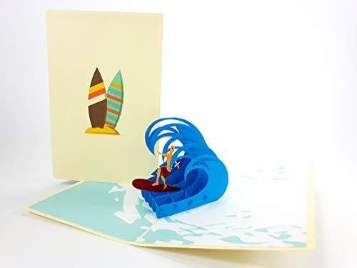 GrandGift 3D Laser Cut Pop Up Vintage Geburtstag Handgemachte Grußkarte Wünsche, Postkarte Basteln
