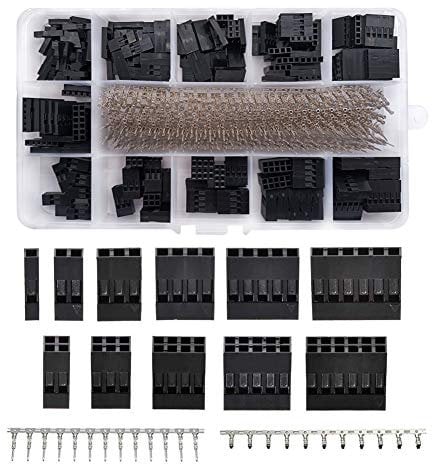 YIXISI 620pcs 2.54mm 1 2 3 4 5 6-poliges Dupon-Steckerkit,Crimpstift-Kit für Stecker und Buchse zum Ersetzen oder Reparieren von Kabelbruch Platinen Steckverbindern