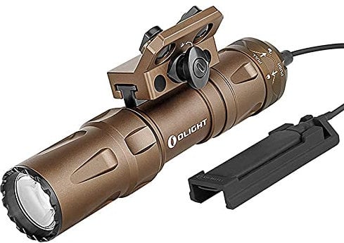 OLIGHT Odin Mini Torch Max.1250 Lumens Ultra Compact Rechargeable Tactical Flashlight, Powered by Rechargeable Battery, Mlok Mount Included (Desert Tan)