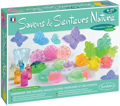 Sentosphère 3900224 Kreativkit Duftseifen, Bastelset für Kinder ab 8 Jahren, DIY, Seifen selber machen, vegan