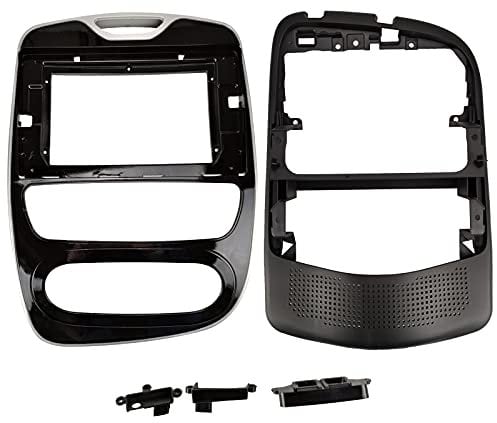 EZoneTronics Double Din 10.1 inch Car Radio Stereo Frame In-dash Mounting Kits for Renault Clio (Auto AC) 2016-2018 with Canbus Box and Wire Harness