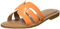 The Drop Monika Flat H-band Slide Sandal Donna, Arancia, 38