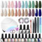 VANREESA Gel Nail Polish Kit with 36W LED U V Lamp, 12 Pcs Gel Nail Kit Purple Pink White Blue Green U V Gels Nails Polish Set Starter Kit with Manicure Tools Gifts for Women