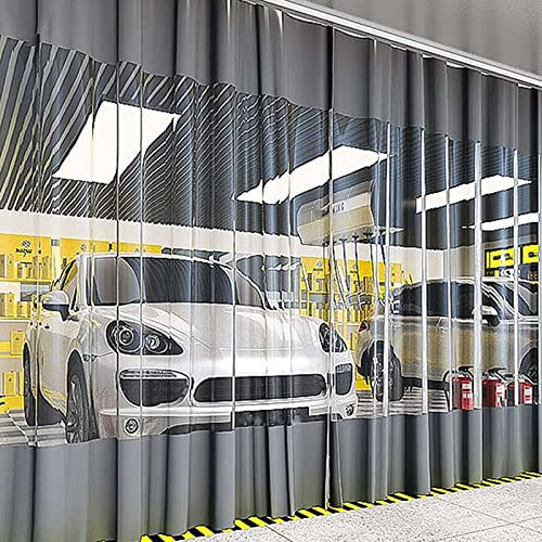 Pxzybd Outdoor Clear Tarp Curtains,Waterproof Tarpaulins,Pergola Porch Gazebo Patio Pvc Plastic Transparent Tarpaulin Side Panels,Weatherproof Partition Curtains,With Grommets,W×H-2×2m(6.6 * 6.6ft)