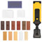 GIMOCOOL Laminate Floor Repair Kit, Laminate Floor Scratches Chips Remover Repair Wax Wood Blocks with New Upgrade Melting Tool for Restore Any Scratches, Cracks, Stains for Table, Door, Cabinet