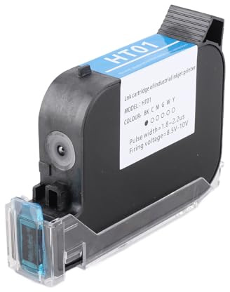 Handheld-Tintenstrahldrucker-Tintenpatrone, Handheld-Druckerpatrone, Schnell Trocknender Tintenstrahldrucker-Patronenersatz für Desktop-Fotodrucker (BLACK)