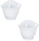 Acan Tradineur - Pack de 2 macetas de plástico para Pared, Tiesto, macetero Colgar, Recipiente para Plantas, Flores, balcón, Porche, hogar, Fabricada en España (Blanco - 26 x 29,5 x 19 cm)