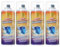 H HANSEL HOME Spray Antideslizante Transparente Multisuperficie - Ideal para Ducha, Bañera, Escaleras y Más, Acabado Texturizado para Seguridad Extra, 400ml, 4 unidades
