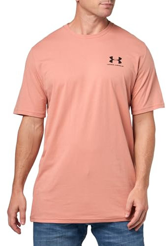 Under Armour T-shirt de sport à manches courtes pour homme, (697) Rose Canyon / / Noir, Taille XL Hauteur