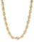 THE BLING KING 12mm Gold-Plated Rope Chain Necklace: Luxury Replica, 30 Length, Heavy-Duty Clasp