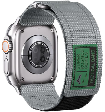 Correa Compatible con Apple Watch Ultra 2/Ultra 49mm 45mm 44mm 42mm, Nylon Sport Correa de Repuesto para Apple Watch Series 9/8/7/6/5/4/3/2/1/SE