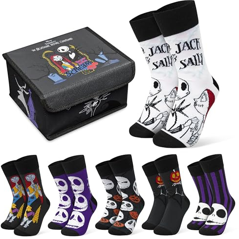 Disney Chaussettes Femme et Ado, EU 35-41, Pack de 5 ou 6, Chaussettes Fantaisie Chaudes Respirantes, Idee Cadeau Femme