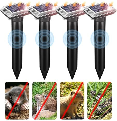 Katzen Solar Maulwurfschreck,Wühlmausabwehr,Maulwurfvertreiber,Schlagenabwehr,Eidechsenabwehr,Maulwurfvertreiber,Schlagenabwehr -Abwehrmittel
