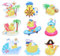 9pcs Themed Duck Door Decoration, Cute Cruise Door Magnets Reliable Cruise Ducks Themed Magnets Cruising Ducks Magnet Stickers for Doors Cars Cruise Ship Metal Surfaces & Refrigerators