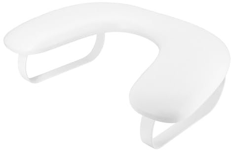 Arm Rest for Nails Tech,Soft PU Leather Nail Hand Rest Pillow,U Shaped Nail Arm Rest Stand with Detachable Bracket,Manicure Hand Cushion for Nails Art Salon Technician,Non-Slip (Full White)