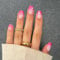 Short False Nails with Glue - 24pcs Pink Press on Nails - Stick on Nails with Star Decoration - 12 Sizes Removable Full Cover False Nails Short for Women Girls