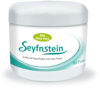 Seyfnstein Haarfarbe Entferner Pads 80 Stück Color Remover Haut | Nur 1 Pad pro Kunde nötig, auch bei dunkler Farbe. Mit Aloe Vera, tropffrei, alkoholfrei.