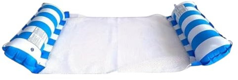 Inflatable Pool Hammock, Blue Pool Float, Inflatables for Adults, 2 IN 1 Swimming Pool Toys, Water Hammock - Floating Bed