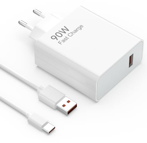 Jippofu Ladegerät 90W USB C Schnellladekabel für Xiaomi Redmi Poco Charger