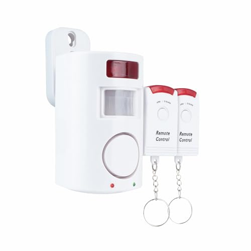 Alarme autonomme à détecteur de Mouvement, 2 télécommandes, 105dB - Tibelec