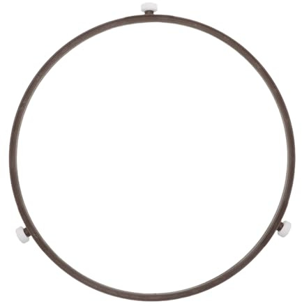 Healeved Anillo Giratorio Para Microondas Soporte De Bandeja Giratoria Con 3 Ruedas Repuesto Para Plato Giratorio De Horno Ajuste Multi Modelo Fácil Limpieza 9.05 in