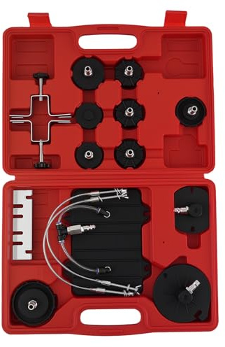 maXpeedingrods 13Pcs Brake Ventilation Adapter Set | Adapters E20 Air Pressure Bleeder Tool Kit Garage Brake Bleed for Audi BMW Ford Opel VW