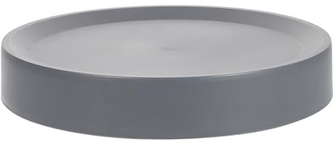 HOMSFOU Soucoupe à roulettes pour Pots de Fleurs 26 CM en Plastique Solide Plateau Mobile Épais, Adaptée pour Jardinières Intérieures et Extérieures Gris Foncé