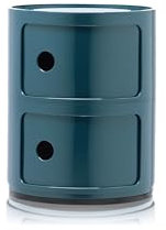 Kartell Componibili, 2 Elements, Blau, Runde Basis
