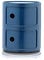 Kartell Componibili, 2 Elements, Blau, Runde Basis