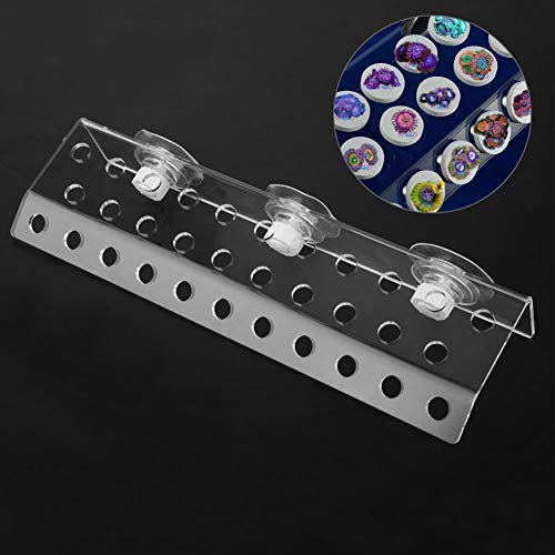 Pssopp Frag Rack Coral Rack Transparente Coral Frag Rack Korallen Frag Rack Acryl Korallen Halterung Aquarium Reef Fish Tank Coral Halterung Rack, 13,19 x 3,74 inch