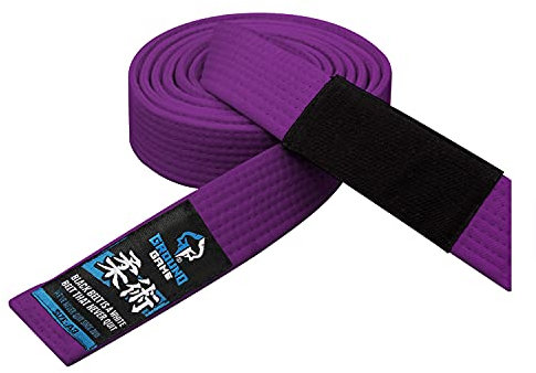Ground Game BJJ Gürtel BJJ Belt | Brazilian Jiu-Jitsu Gi Kimono Gürtel | Lila, Größe A2 280 cm
