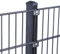 HORI® Doppelstabmattenzaun Komplettset I Metallzaun Gartenzaun I Robust und wetterfester Zaun I Höhe 123 cm I Anthrazit I RAL 7016 I mit Klemmhaltern I Zaunlänge 2,5 m
