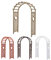 YYQ SHOP Rosenbogen aus Holz Rankhilfe Gartenbogen Wetterfest für Pergola Kletterpflanzen Robustes Rankgitter,Weiß Braun Breite:120cm/140cm