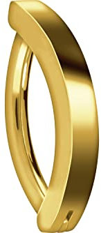 PIERCINGLINE Titan Bauchnabelclicker Bogen Bauchnabelpiercing Bananabell Belly Piercing Goldfarben