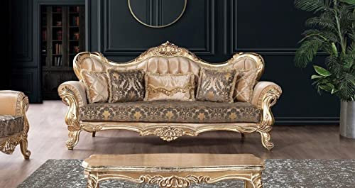 JV Möbel Sofa 3 Sitzer Sofas Sitz Klassische Couch Luxus Textil Wohnzimmer Dreisitzer Neu