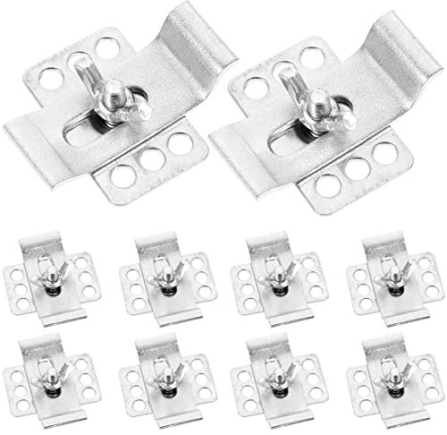 TEHAUX Juego De 10 Clips Para Fregadero De Montaje Inferior Kit De Montaje De Fregadero De Hierro Soporte De Instalación Clips De Hardware De Reparación Soporte De Sujeción Para Cocina Y