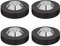 Monosaudio Speaker Spike Floor Protectors 39x13mm Speaker Isolation Feet Stainless Steel HiFi Audio Isolation Feet Replacement Feet Pads for HiFi Speaker/Audio/Amplifier/DAC/CD/Player (4Pcs Black)