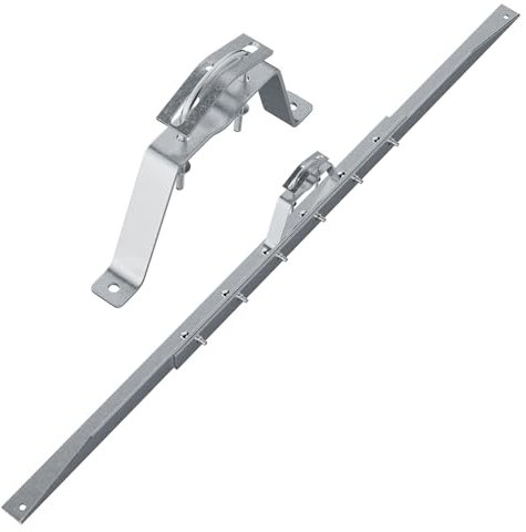 Adjustable Eave Mount for TV Antenna Masts and Lightning Rods