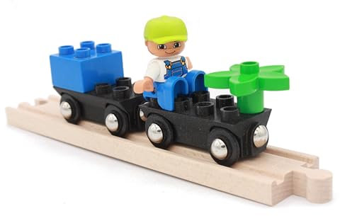 Locorico - 2 Wagen für Zug aus Holz (Duplo)