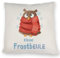 Kleine Frostbeule Kissen mit Spruch niedlicher Eule EIN bequemes DekoKissen für die Couch lustiges Eule Motiv Frostbeulen frieren Frauen Geburtstag Kissen bezug Bedruckt Cartoon