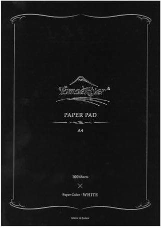 S AKAE TPSAKAE TECHNICAL PAPER SAKAEテクニカルペーパー Tomoe River FP 52 g/m² Klebepapierblock von SANZEN, 21,6 x 29,3 cm (A4), Weiß, 100 Blatt (SR-A4LW)