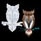 KyeeaDIY Stampi in Resina Animali 3D Gufo Stampo Silicone Grande Forma Epossidico Colata Gufo Ornamenti Animali Statua Rendendo Stampi Parete Desktop Soggiorno Giardino Armadi Décor (gufo)
