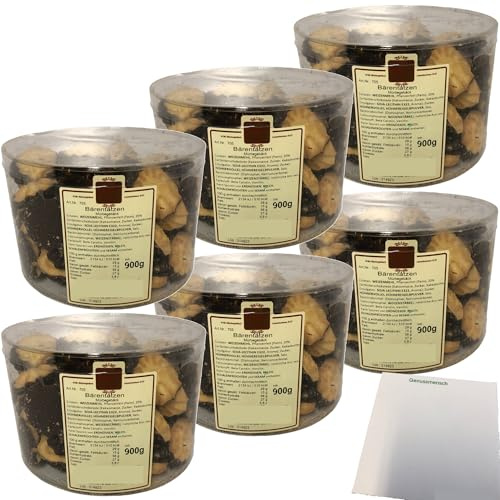 Esser Bären-Tatzen Kekse mit Schokolade 6er Pack (6x900g Runddose) + usy Block