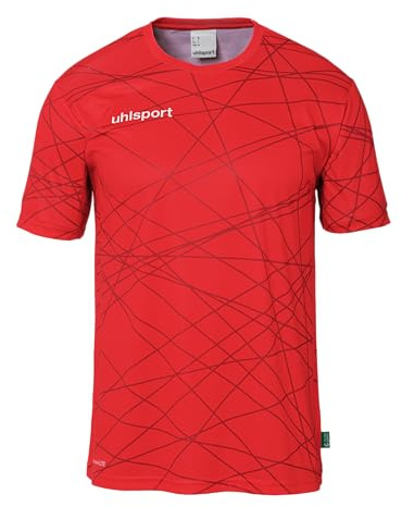 uhlsport Unisex Prediction Kurzarm T-Shirt, Rot, 152 EU